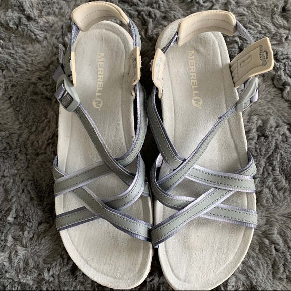 Merrell gray sport sandals women’s size 7 - Picture 3 of 9